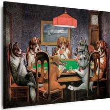WANDBILDER Hunde Poker spielen