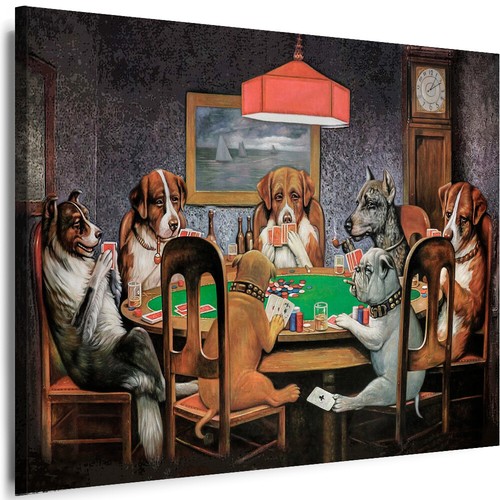 Wandbilder hunde poker - wandbilder,