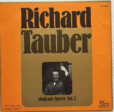 Schallplatte mit Aufnahmen des Tenors Richard Tauber