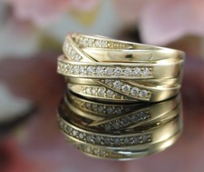 Christ Brillant Ring in 585er / 14 Karat Gelb Gold XXYY