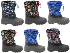 WARM GEFÜTTERTE KINDER STIEFEL WINTERBOOTS GUMMI WASSERDICHT GR. 30-35