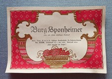 Old Wine Label Pattern Label