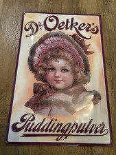 Blechschild Dr. Oetker Puddingpulver 60x40cm Sammlung