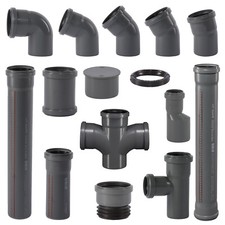 Ostendorf HTsafe HT Rohr Abflussrohr Abwasserrohr Bogen Abzweig Muffe HT Safe