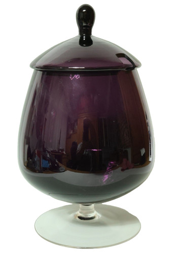 Große lila glas vase - lila,