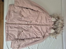 Winterjacke Mädchen rosa Fell Größe 134 von H&M