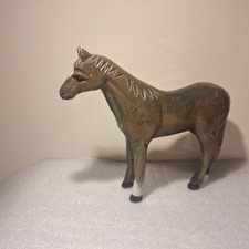 geschnitztes Holzpferd 20cm