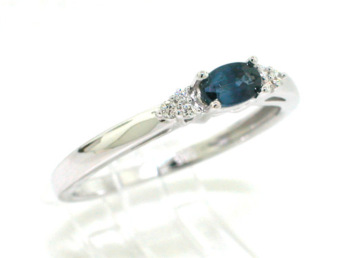 Saphir ring 585 weißgold 14kt - ring,