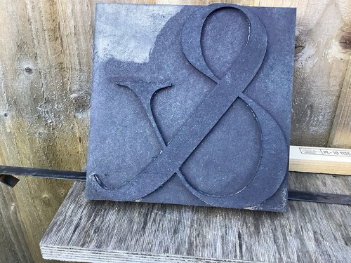 Holz letterpress ampersand - holz,
