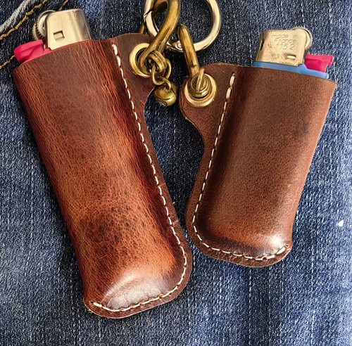 Leder feuerzeug etui - leder,