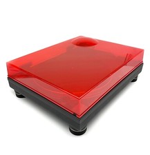 Red Dust Cover for Technics SL-1200 SL-1210 MK 90° Opening Hinges Pioneer PLX