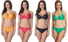 Merry Style Damen Bikini-Set Push Up Stretch Polyamid Luxus Bademode Frauen EU