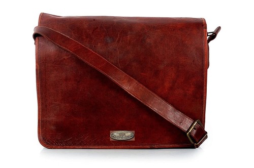 Herren echtleder vintage - 18",