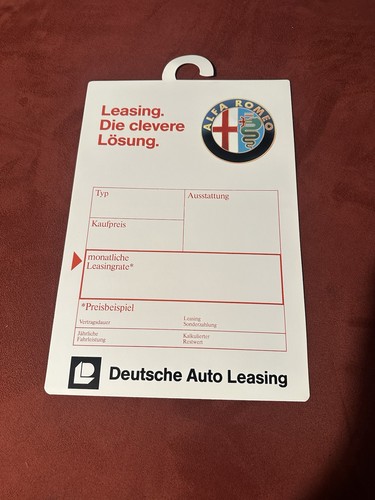Orig alfa romeo preisschild - alfa,