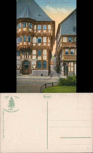 Ansichtskarte goslar straßen - ansichtskarte,