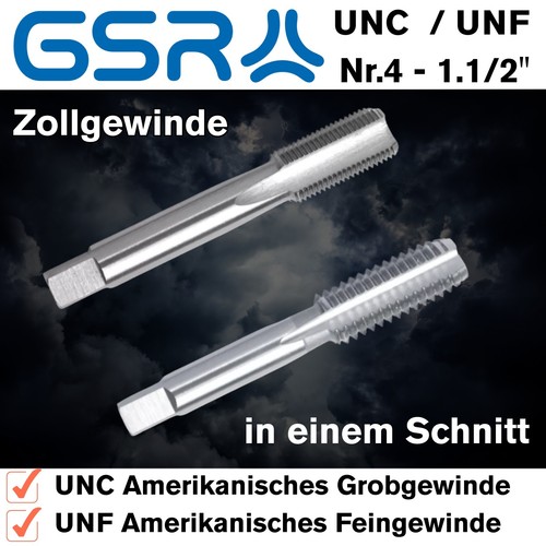 Gsr handgewindebohrer unc unf - unc,