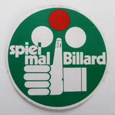 Werbe-Aufkleber spiel mal