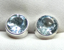 💎 Blautopas Ohrstecker 925