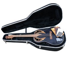 Akustikgitarre Ovation Super Adamas 1687-5 1995 schwarz Made in USA mit Koffer