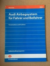 VW Selbststudienprogramm  151 Audi Airbagsystem für Fahrer und Beifahrer 100 C4