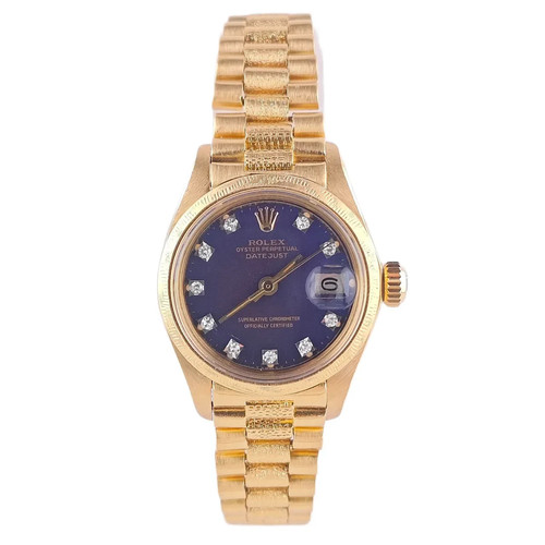 Rolex lady datejust blue - rolex, lady-datejust