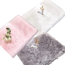 Flauschiger Kunstfell Teppich