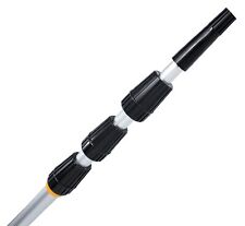 6m Teleskopstange mit Dachrinnenbesen mit grauem Kunststoffwinkel verstellbar