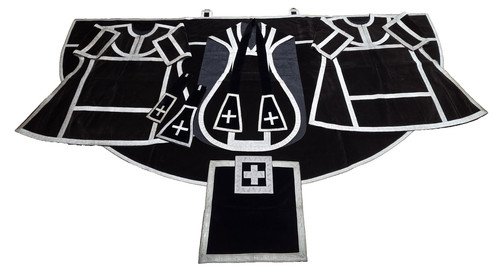 Ornat samt silber tlg - silber, 9-tlg