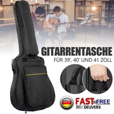 Gitarrentasche Gepolstert für Konzertgitarre Westerngitarre 40 41 Zoll mit Band