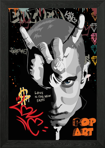 Pop art portrait gerahmtes - pop,