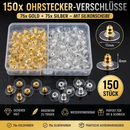 150 ohrstecker verschlüsse - ohrstecker-verschlüsse, /
