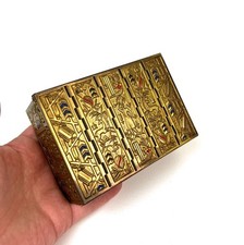 bauhaus art deco Avantgarde Messing Emaille Kubist Schmuckkästchen von Erhard & Söhne 