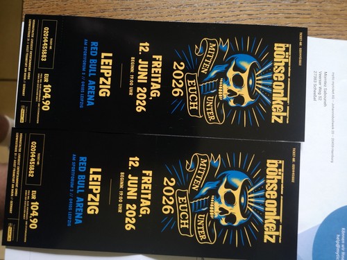 Tickets böhse onkelz mitten - onkelz,