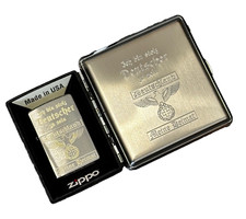 Deutschland Set ZiPPO +  Zigaretten Etui  + GRATIS GRAVUR auf ZiPPO