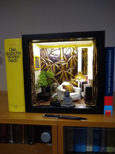 Book nook mini bibliothek - mini,