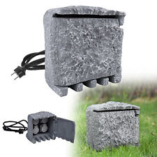 Gartensteckdose 4fach Steinoptik Aussenstecker Steinsteckdose Steckdose 3m Kabel