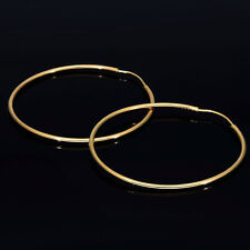 Schlichte Creolen Ohrringe 585 14K Echt Gold Ohrschmuck Damen Schmuck NEU