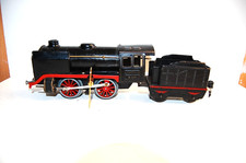 alte Märklin Spur 0 Blech Dampflokomotive R 900 + Tender Uhrwerk