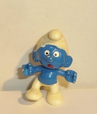 STELZEN SCHLUMPF *mit Korrekturfarbe* OLYMPIADE DER SCHLÜMPFE 1983 Original