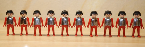 10x playmobil figur - 10x, ritter