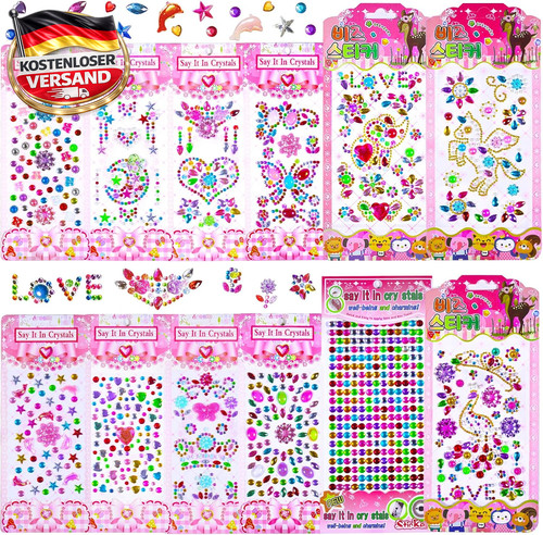 Selbstklebende glitzersteine - selbstklebende,