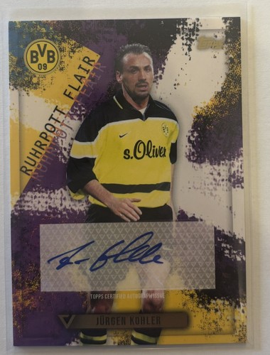 Jürgen kohler autograph - autograph, topps