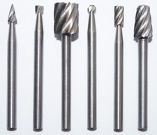 6x HSS Fräser Set für Proxxon Dremel etc Holz Fräse Fräsen Oberfräse CNC 6 tlg
