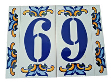 Hausnummer Keramik Ziffern