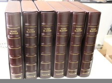 6x Numisblattbinder mit Schuber und Wender der Deutschen Post, neuwertig aus Lad