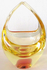 Bohemian Glass Schale Korb