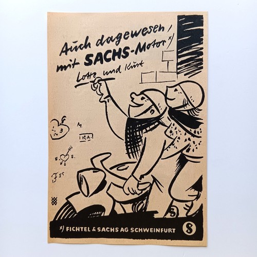 1958 fichtel sachs werbung - fichtel,
