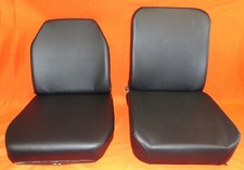 4x Sitzbezug +4x Schaumkern Unimog 406-421 Std + ISRI 5002  K.-Led.schwarz  neu