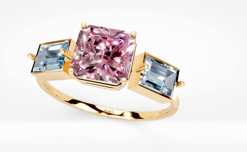 Sehr eleganter pink turmalin - pink,