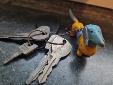 Vintage Schlüsselanhänger mit Originalschlüssel Ford 12 M Oldtimer